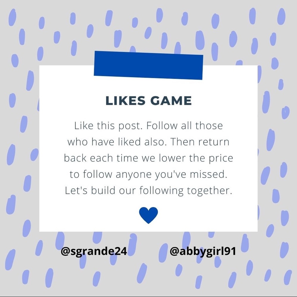 🟦🟦🟦 LIKE FOR FOLLOWS GAME 🟦🟦🟦